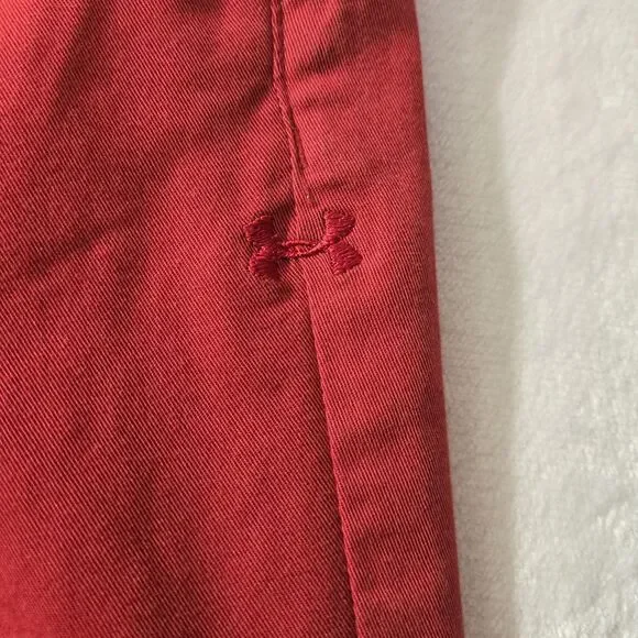 Under Armour Stretch Khakis  Men's 38 X 30 Straight Leg Red - Picture 5 of 6